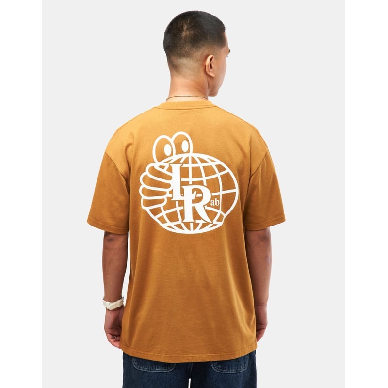 Last Resort AB Atlas Monogram T-Shirt – Golden Brown/White