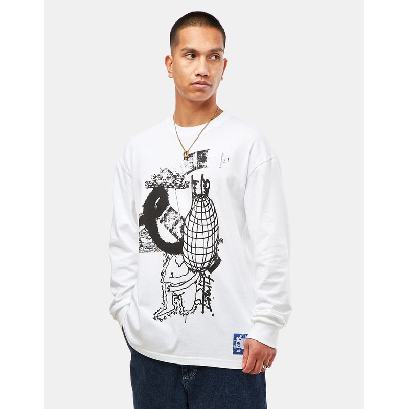 Last Resort AB FIG 16 L/S T-Shirt – White/Black