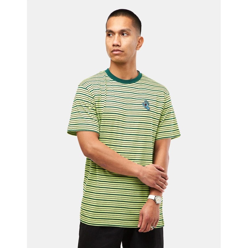 Santa Cruz Mini Hand Stripe T-Shirt – Matcha Stripe