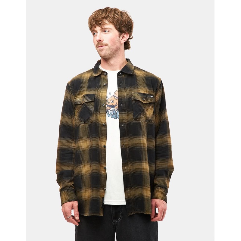 Vans Monterey III Flannel Shirt – Black/Gothic Olive
