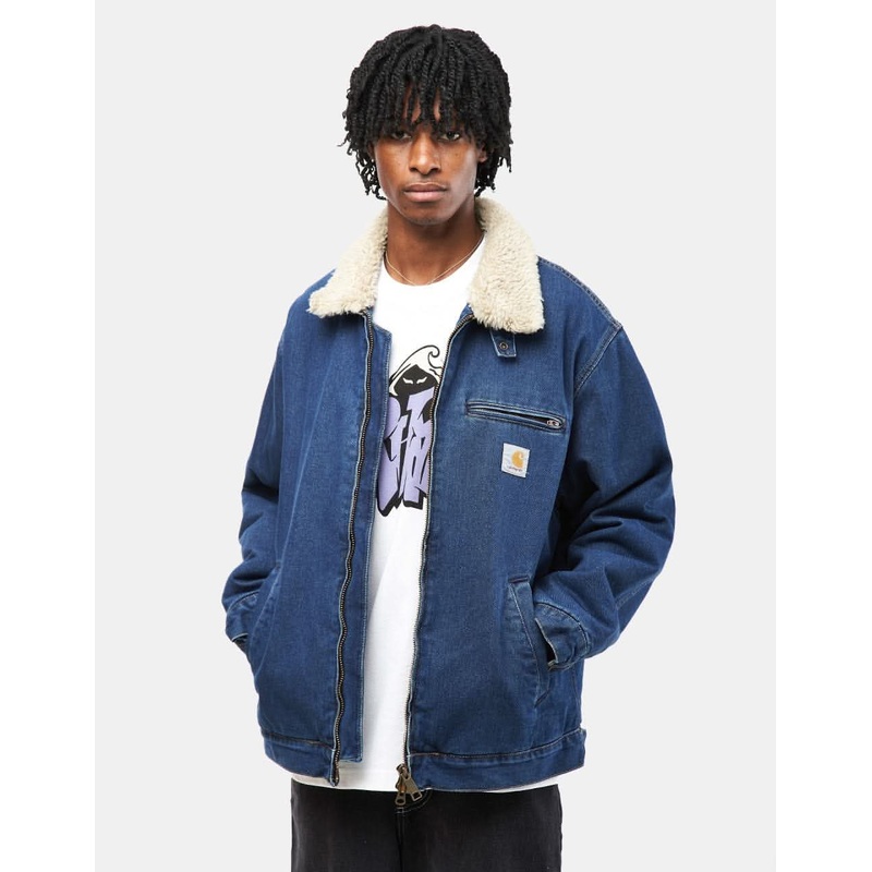 Carhartt WIP Herrald Jacket – Blue/Wall (Stone Washed)