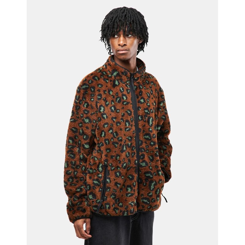 Carhartt WIP Jebson Sweat Jacket – Camo Leo/Tamarind/Black