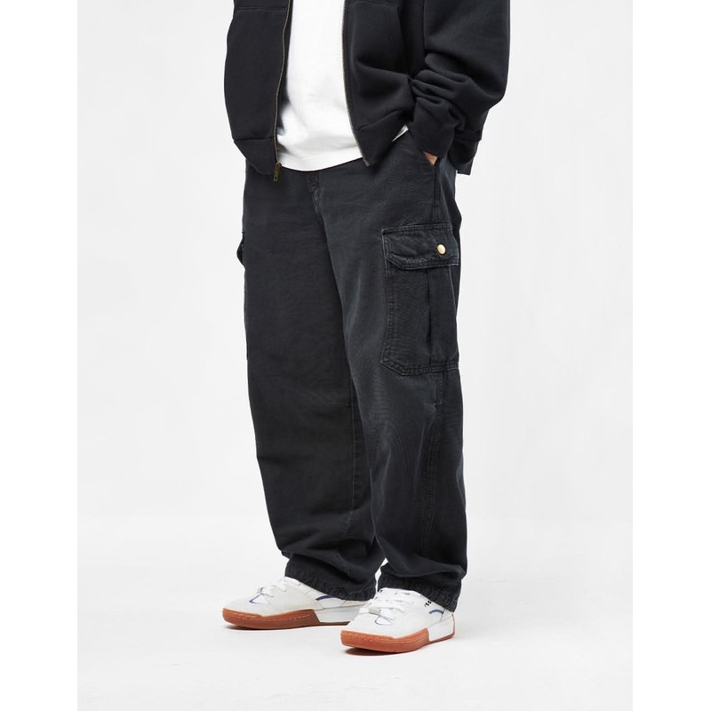 Carhartt WIP Stanton Cargo Pant – Black (Stone Dyed)