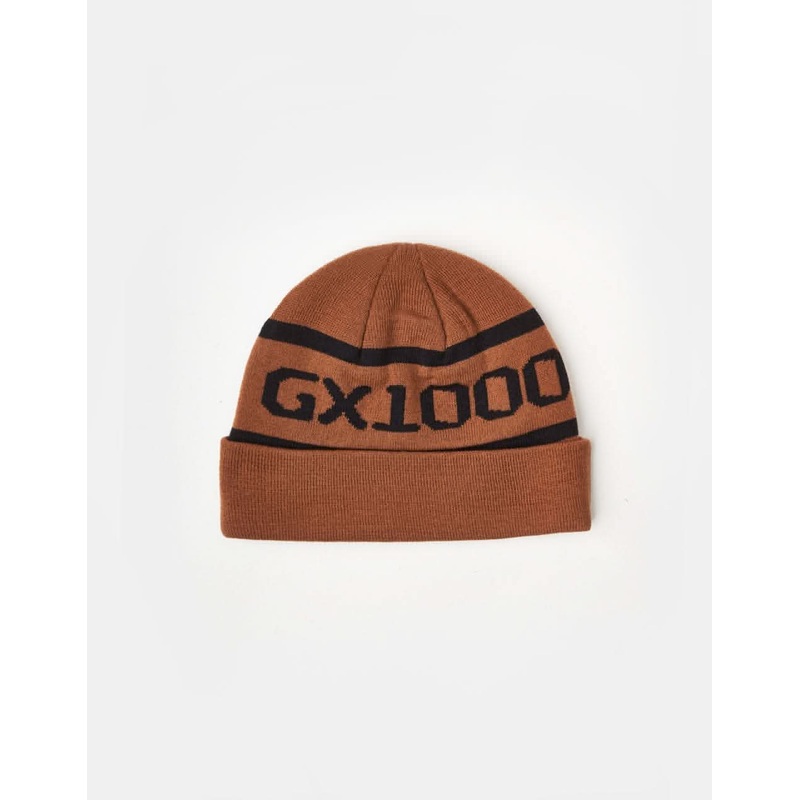 GX1000 OG Logo Beanie – Brown