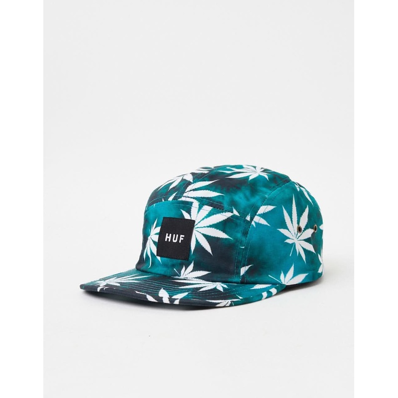 HUF Tie Dye Plantlife Volley 5 Panel Cap – Jade