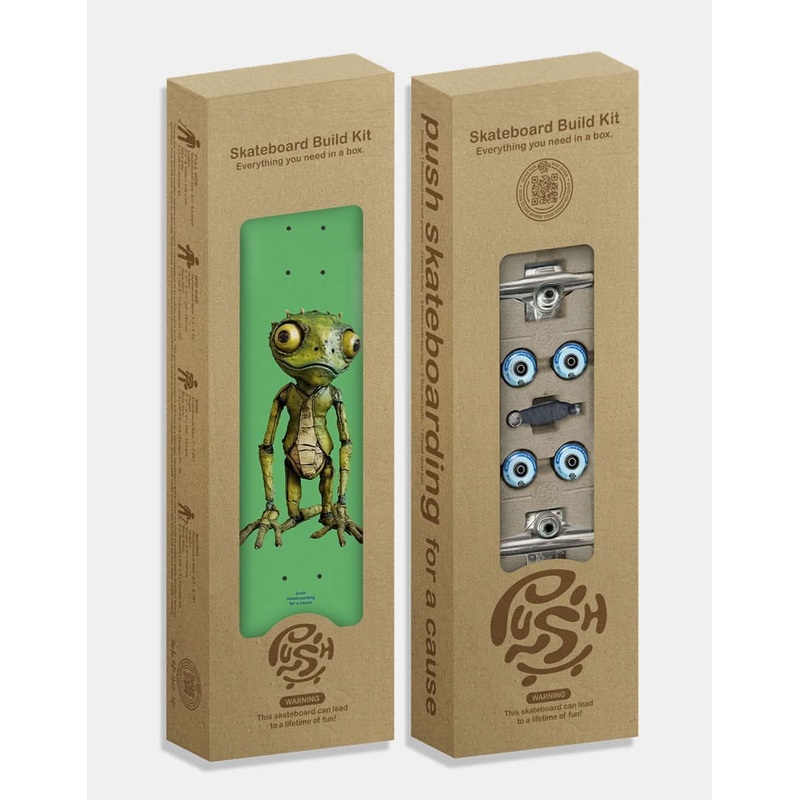 Push Lizard Guy FP Incomplete Skateboard – 7.5″