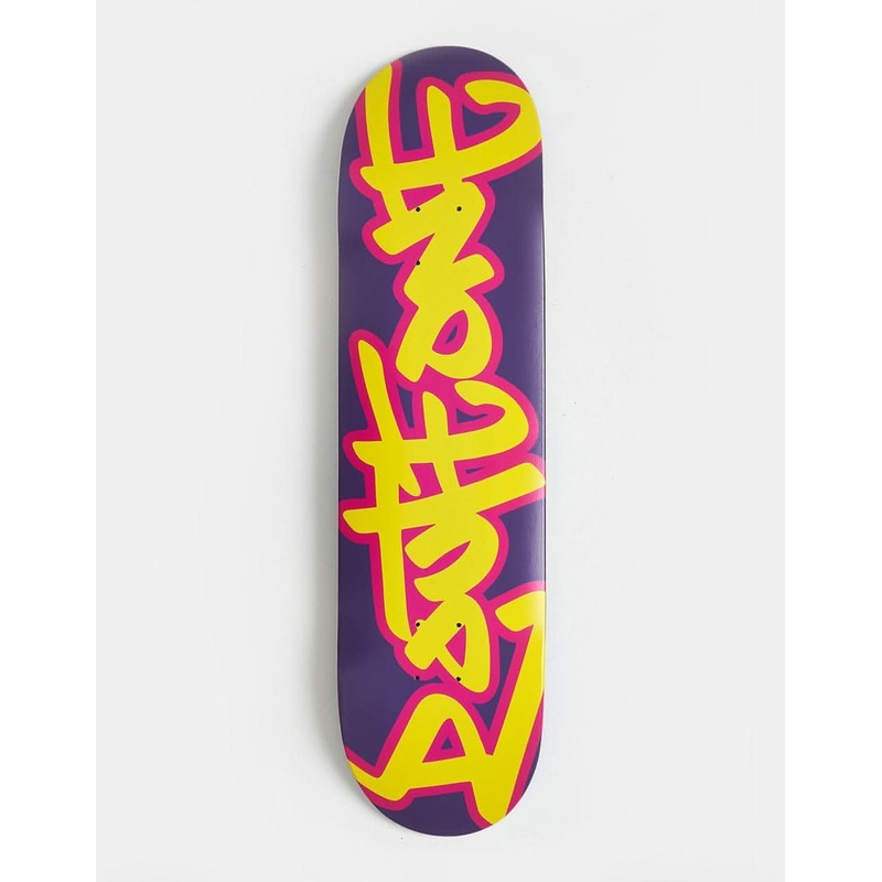 Route One Bricks Tag Skateboard Deck – Purple/Yellow