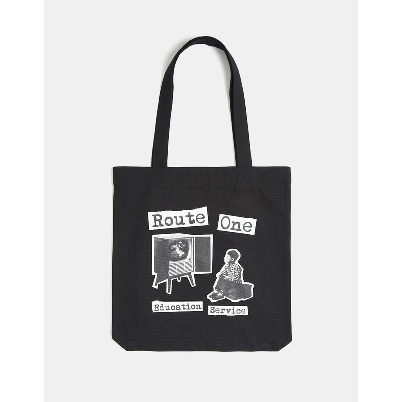 Route One Recycled Education Service Tote Bag – Black