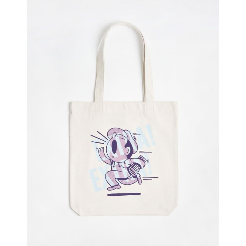 Route One Recycled Extra! Extra! Tote Bag – Natural