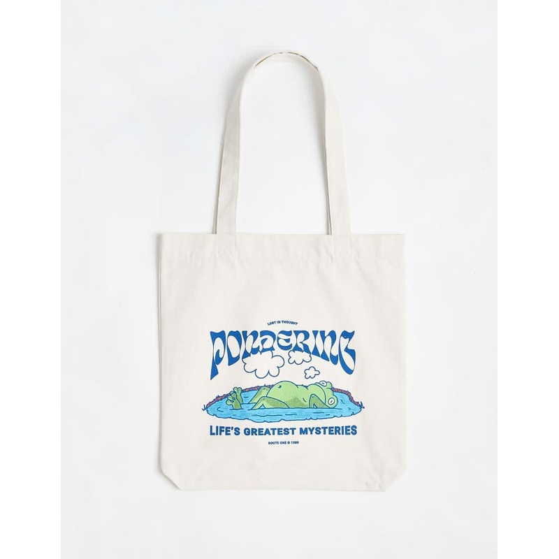 Route One Recycled Pondering Tote Bag – Natural