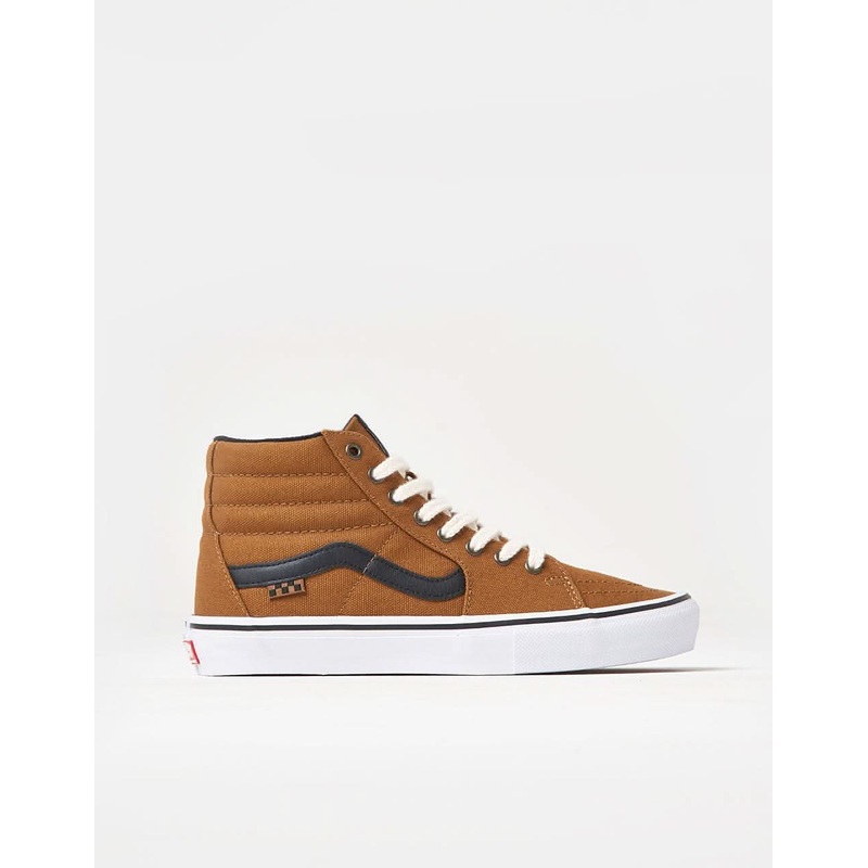 Vans Skate Sk8-Hi R1 UK Exclusive Shoes – Duck Canvas Golden Brown