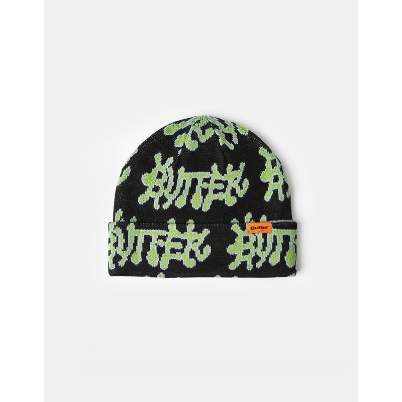 Butter Goods Ink Cuff Beanie – Black
