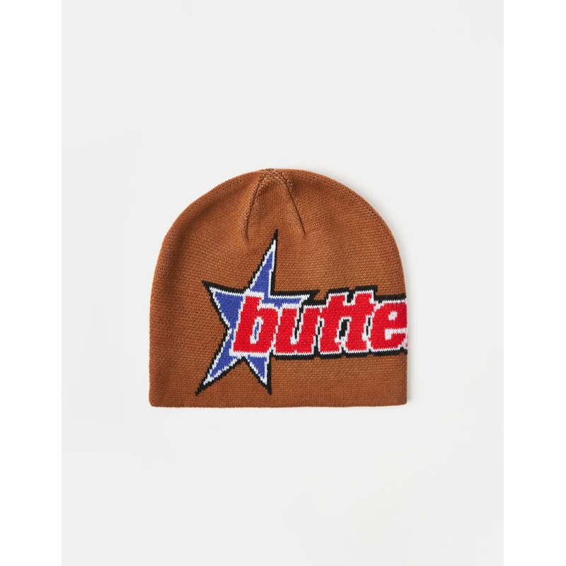 Butter Goods Racer Skully Beanie – Rust