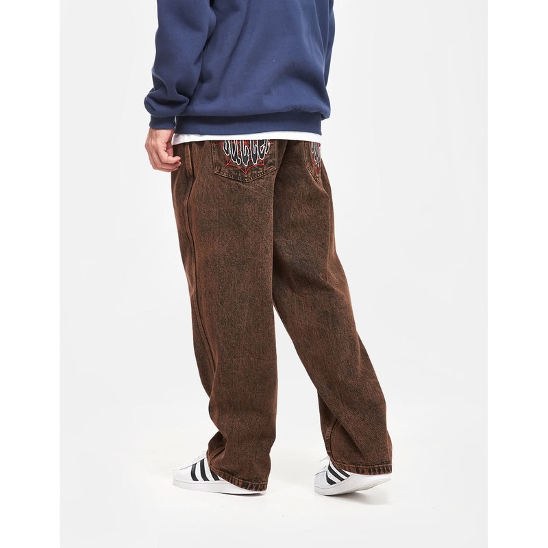 Butter Goods Spider Denim Jeans – Acid Brown
