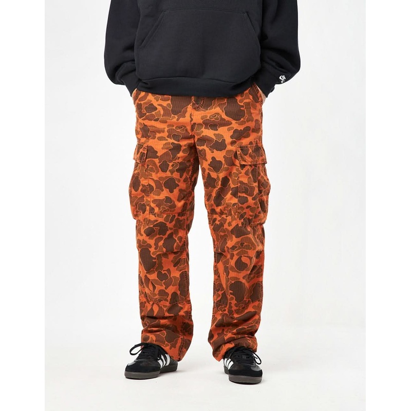 Carhartt WIP Duck Cargo Pant – Camo Duck/Green/Turmeric (Garment Dyed)
