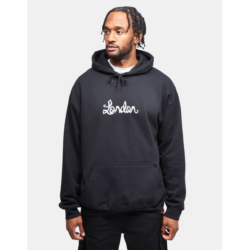 Chocolate x Route One ‘London’ Flip the Script Pullover Hoodie – Black