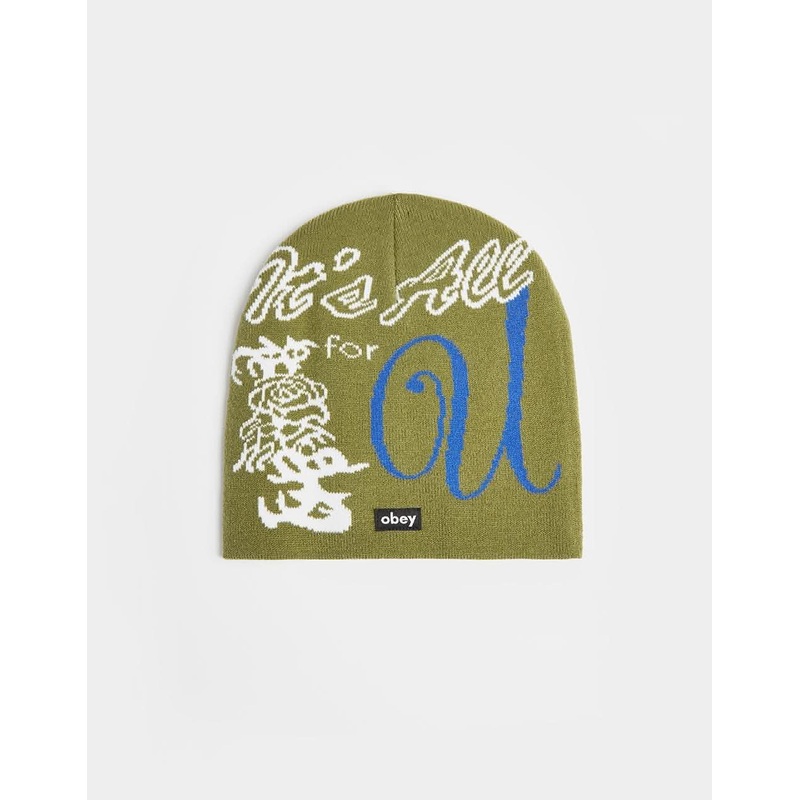 Obey All For You Beanie – Moss Green