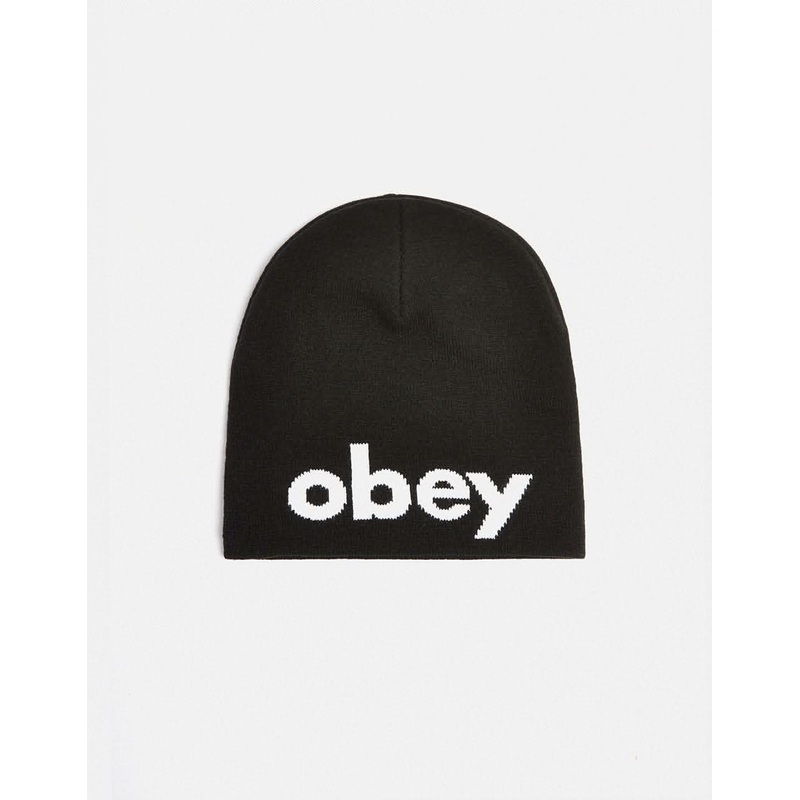 Obey Lowercase Beanie – Black