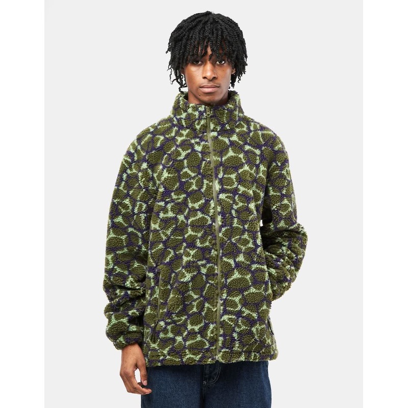 Route One Sharwa Fleece – Ripples (Olive)