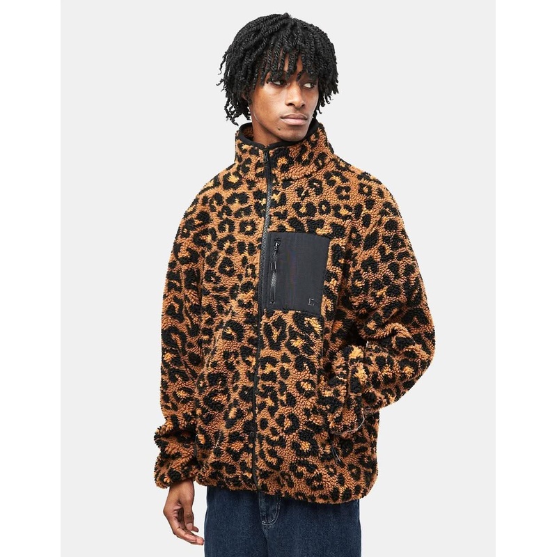 Route One Sharwa Pocket Fleece – Leopard