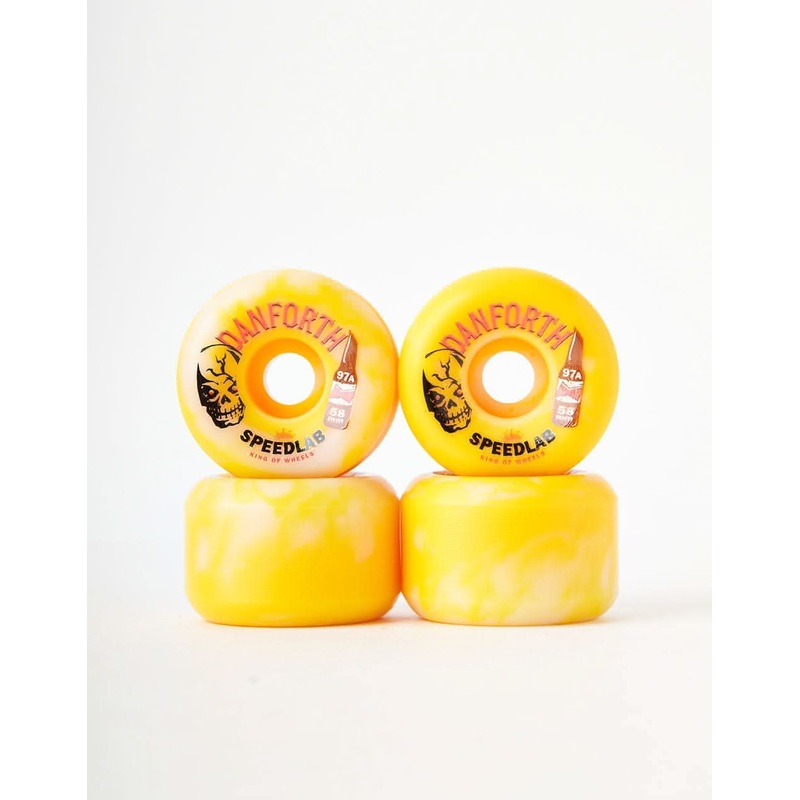 Speedlab Danforth King of Wheels Lager Swirl 97a Skateboard Wheels – 58mm