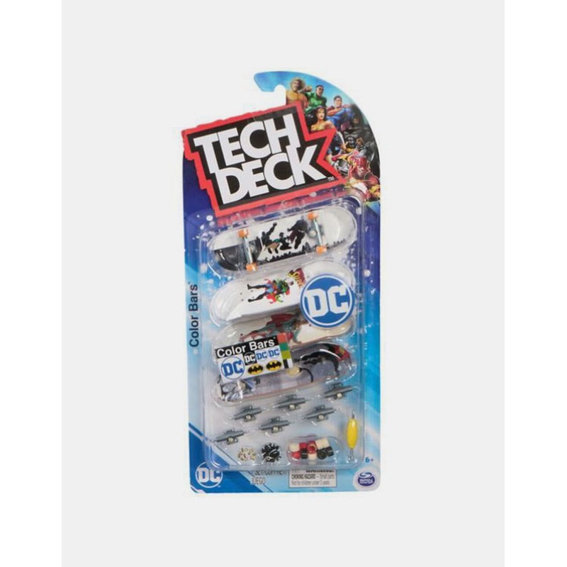 Tech Deck Fingerboard Ultra DLX (4 Pack) – Color Bars x DC Comics