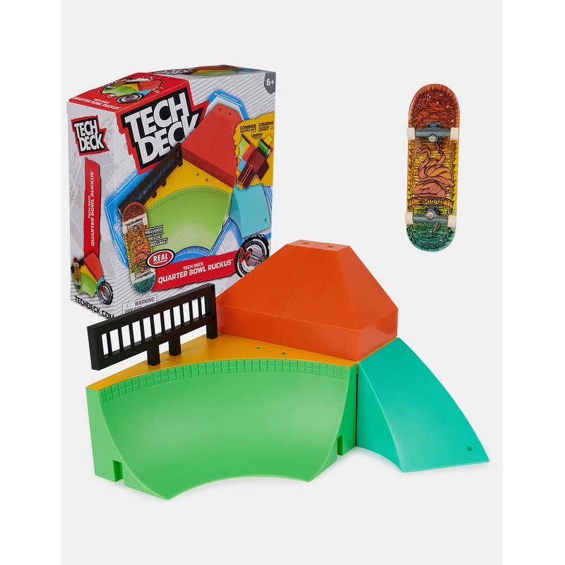 Tech Deck Fingerboard X-Connect Park Starter Kit – Quarter Bowl Ruckus