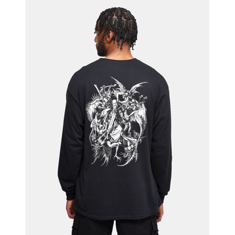 Welcome Saint L/S T-Shirt – Black