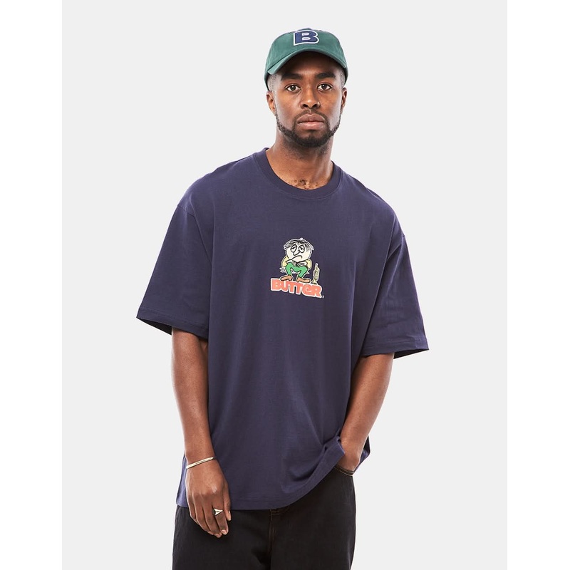 Butter Goods Blues Logo T-Shirt – Navy