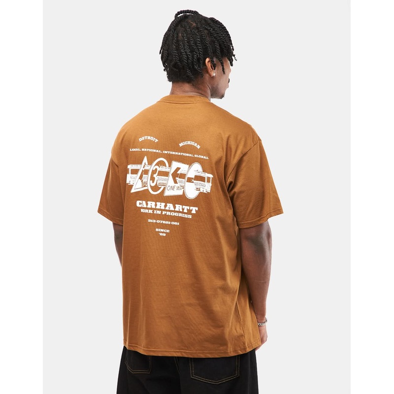 Carhartt WIP Runaway T-Shirt – Hamilton Brown/White