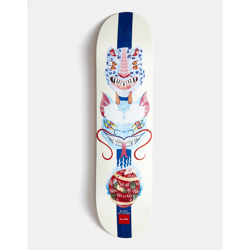 Chocolate Anderson Dog Perfume Mask ‘TWIN TIP’ G080 Skateboard Deck – 8″