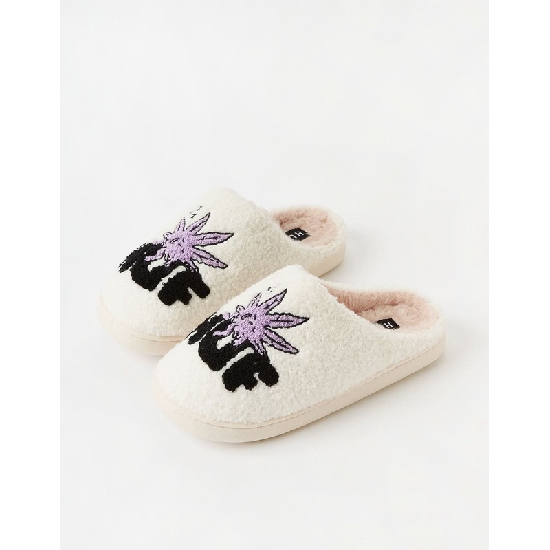 HUF Fuzzy Slippers – Cream