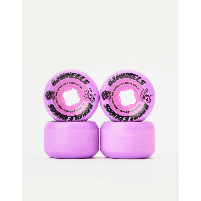 OJ Double Duro 99a/95a Skateboard Wheels – 53mm
