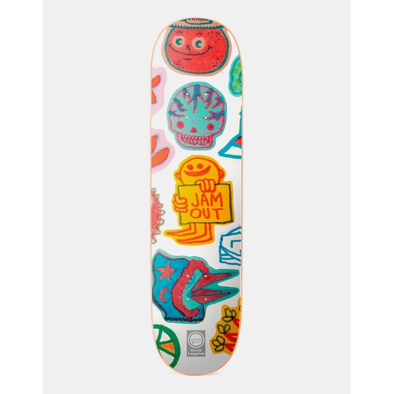 Roger Langston Cut It Out Skateboard Deck – 8.25″