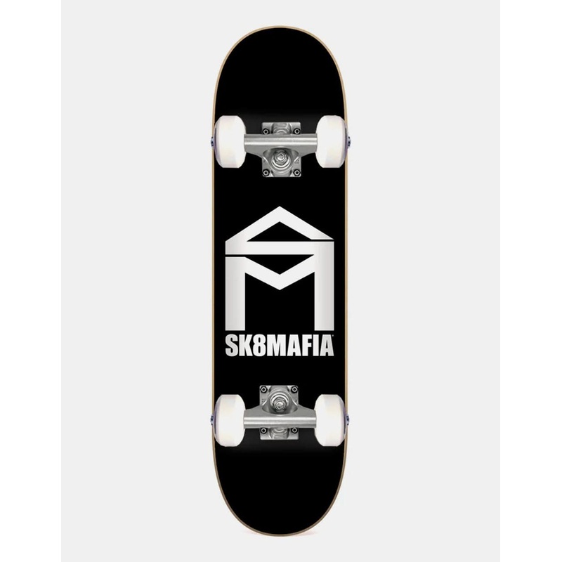 Sk8Mafia House Logo BW Micro Complete Skateboard – 6″