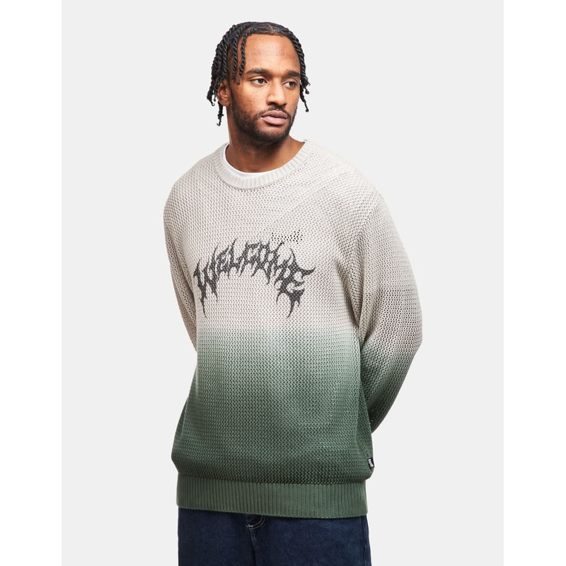 Welcome Maille Dip-Dyed Loose-Knit Sweater – Pile/Bone