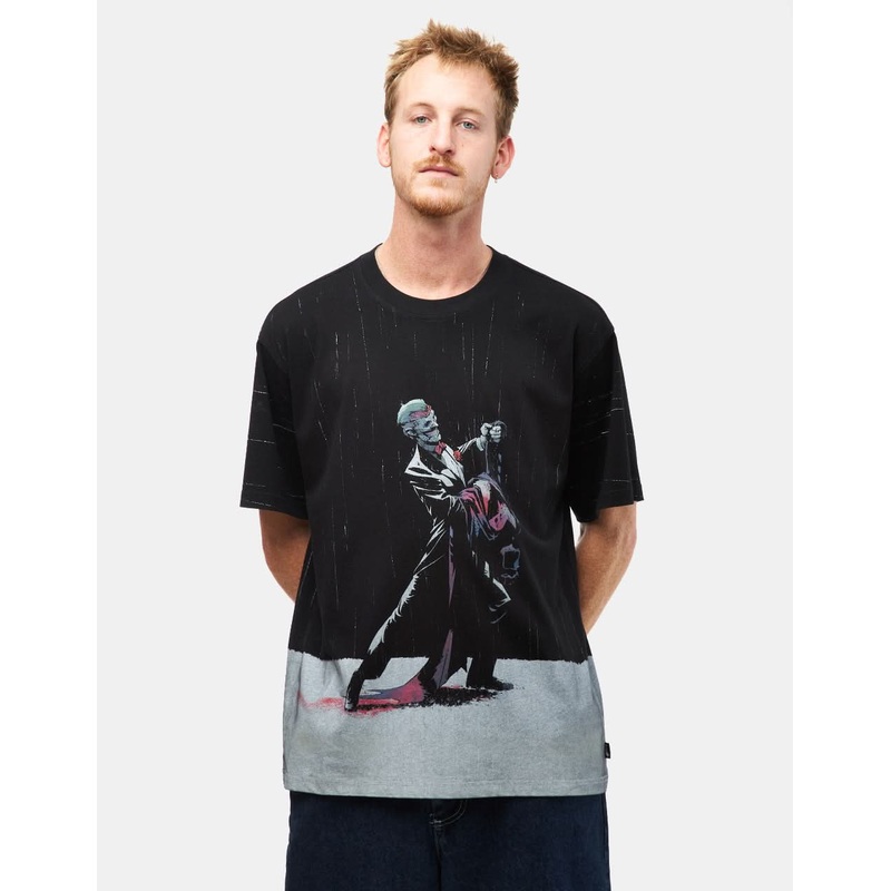 Welcome x Batman Rain Dance All-Over Print T-Shirt – Black