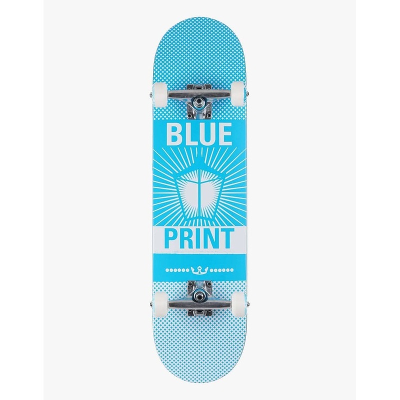 Blueprint Pachinko Blue/White Complete Skateboard – 8″