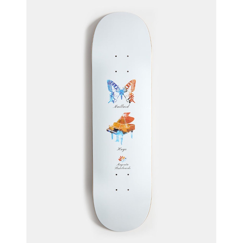 Magenta Butter Fly Skateboard Deck