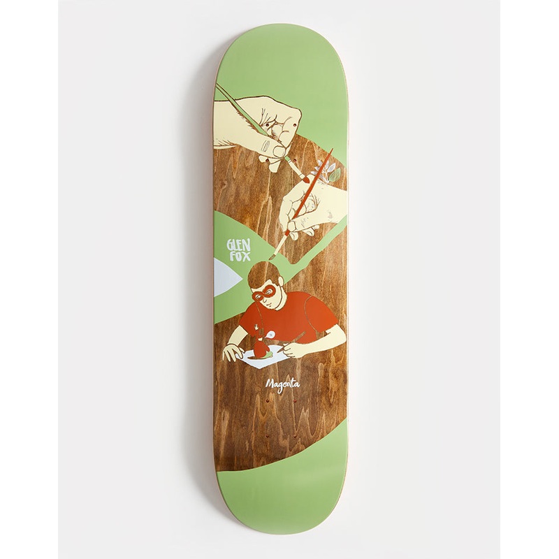 Magenta Fox Extravision Skateboard Deck