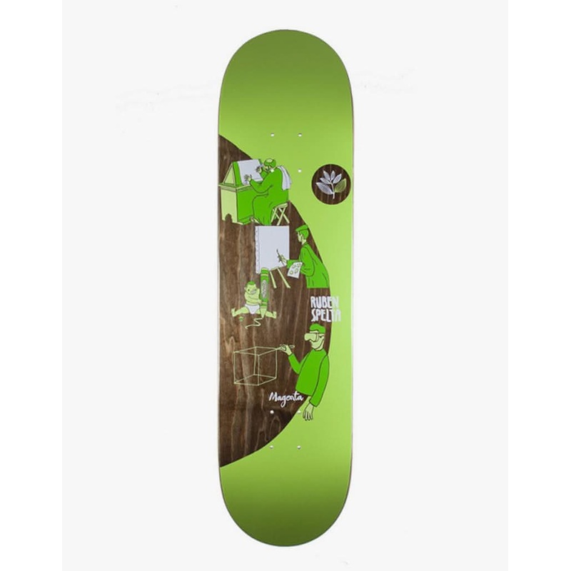 Magenta Spelta Extravision Skateboard Deck – 8.4″
