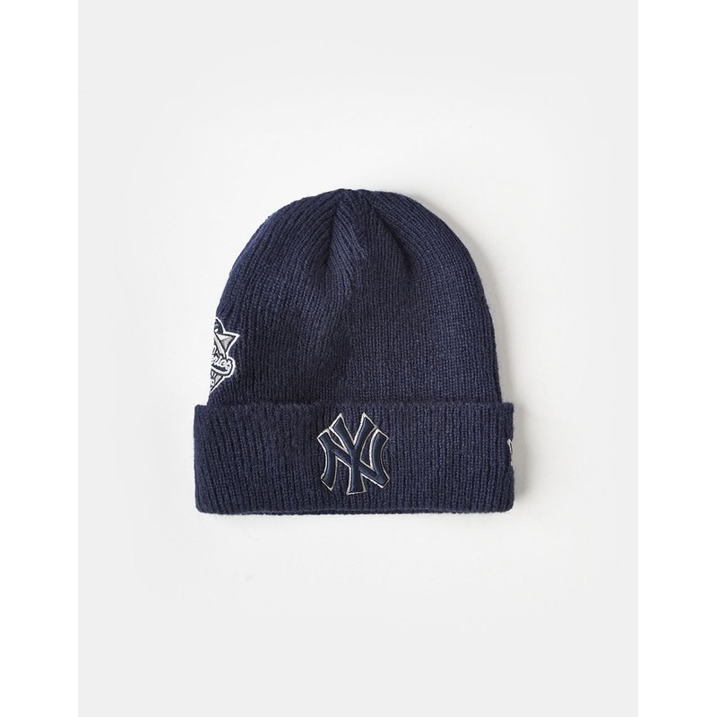 New Era New York Yankees World Series Patch Beanie – Navy