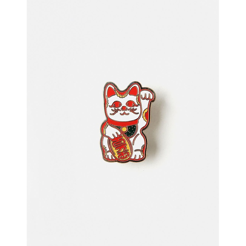Route One Lucky Cat Pin – Nickel