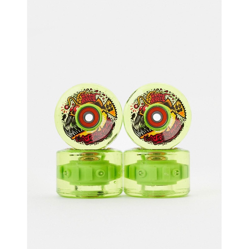 Slime Balls Angler Light Ups OG Slime 78a Skateboard Wheels – 66mm
