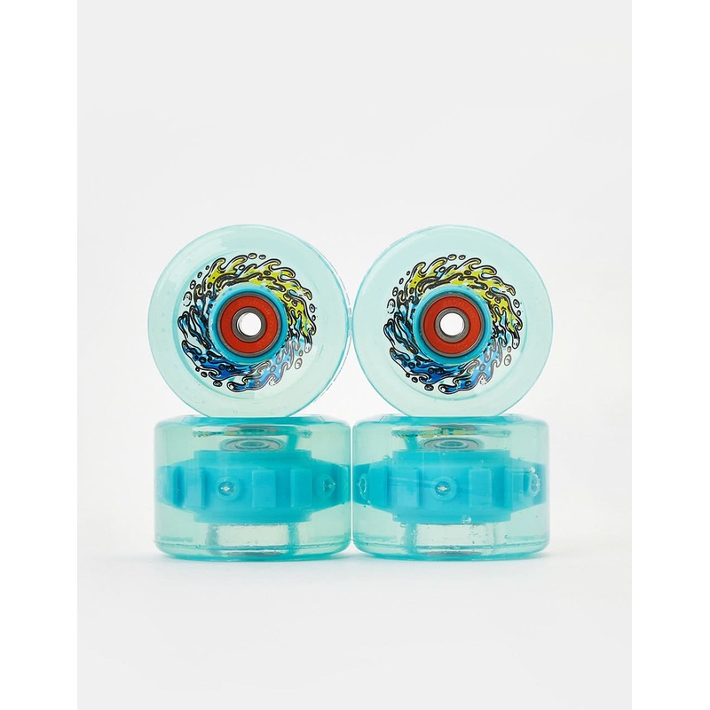Slime Balls Chrome OG Slime Light Ups 78a Skateboard Wheels – 66mm