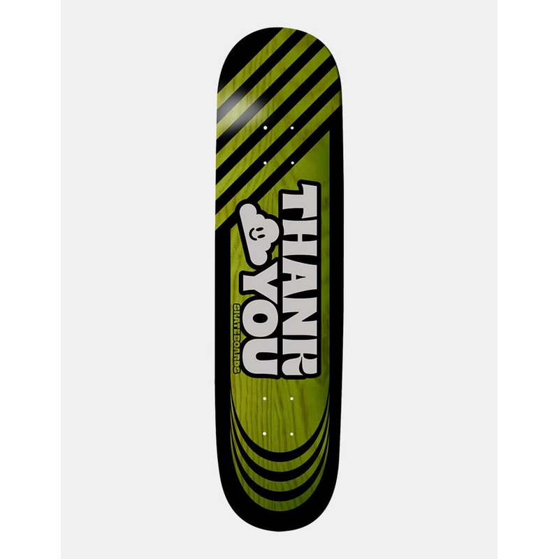 Thank You Woodgrain Freestyle Skateboard Deck – 8″