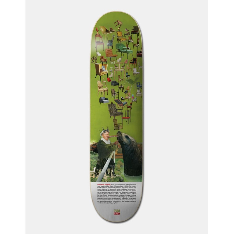 UMAVERSE Roman Seal Tongue Skateboard Deck – 8.38″