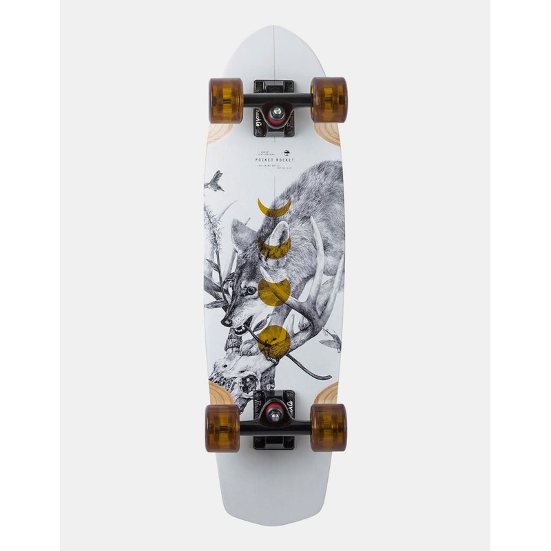 Arbor x Zoe Keller Bamboo Pocket Rocket Cruiser Skateboard – 7.75″ x 27″