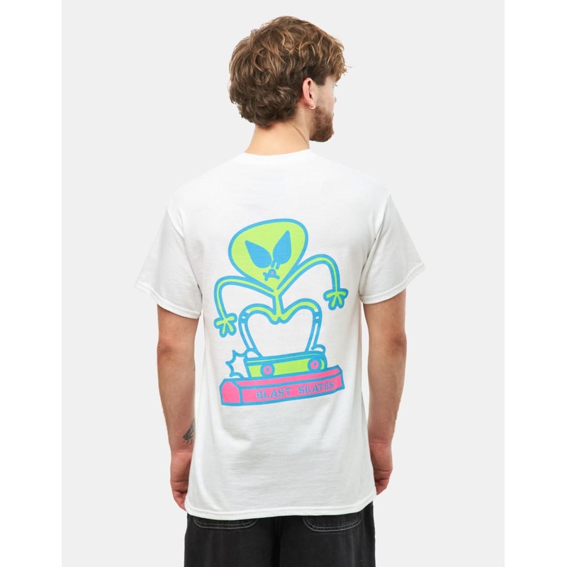 Blast Alien Curb Club T-Shirt – White