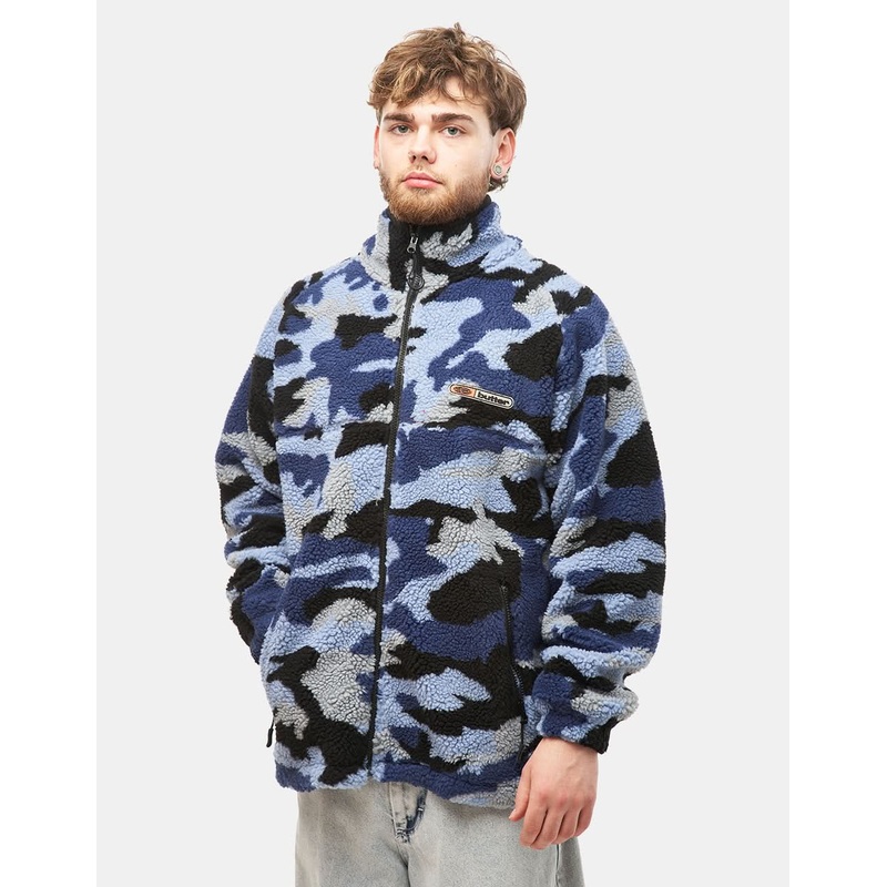 Butter Goods Camo Sherpa Jacket – Slate